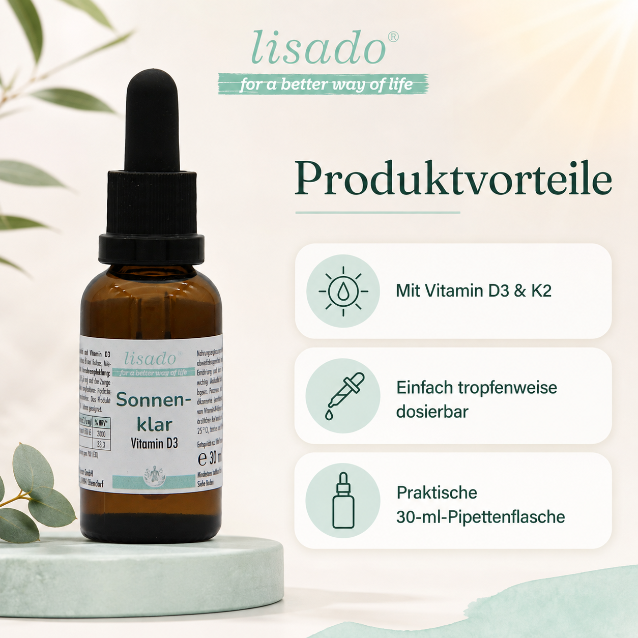 Sonnenklar - Vitamin D3 + K2